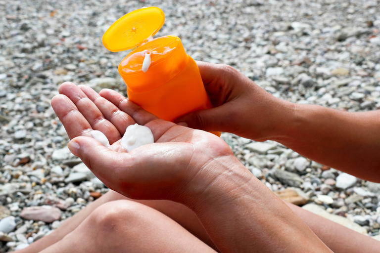 Sonnenmilch zum Schutz vor Hautkrebs