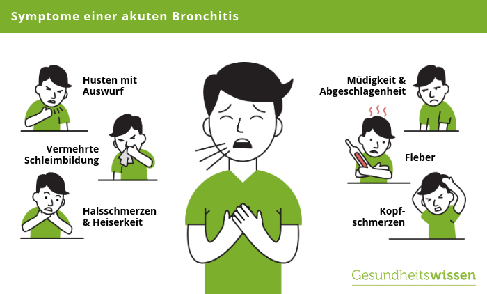 Symptome einer akuten Bronchitis